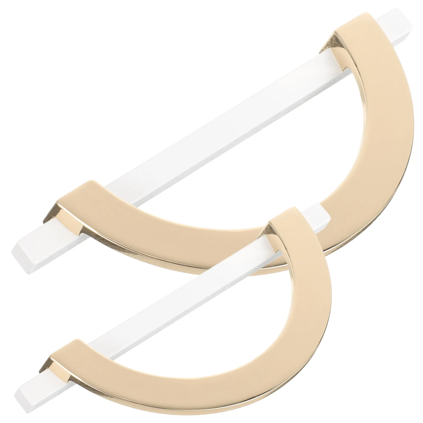 

2Pcs Cabinet Handles Metal Semicircle Practical Lightweight Drawer Pulls Wardrobe Knobs Small Kitchen Cabinet Knobs
