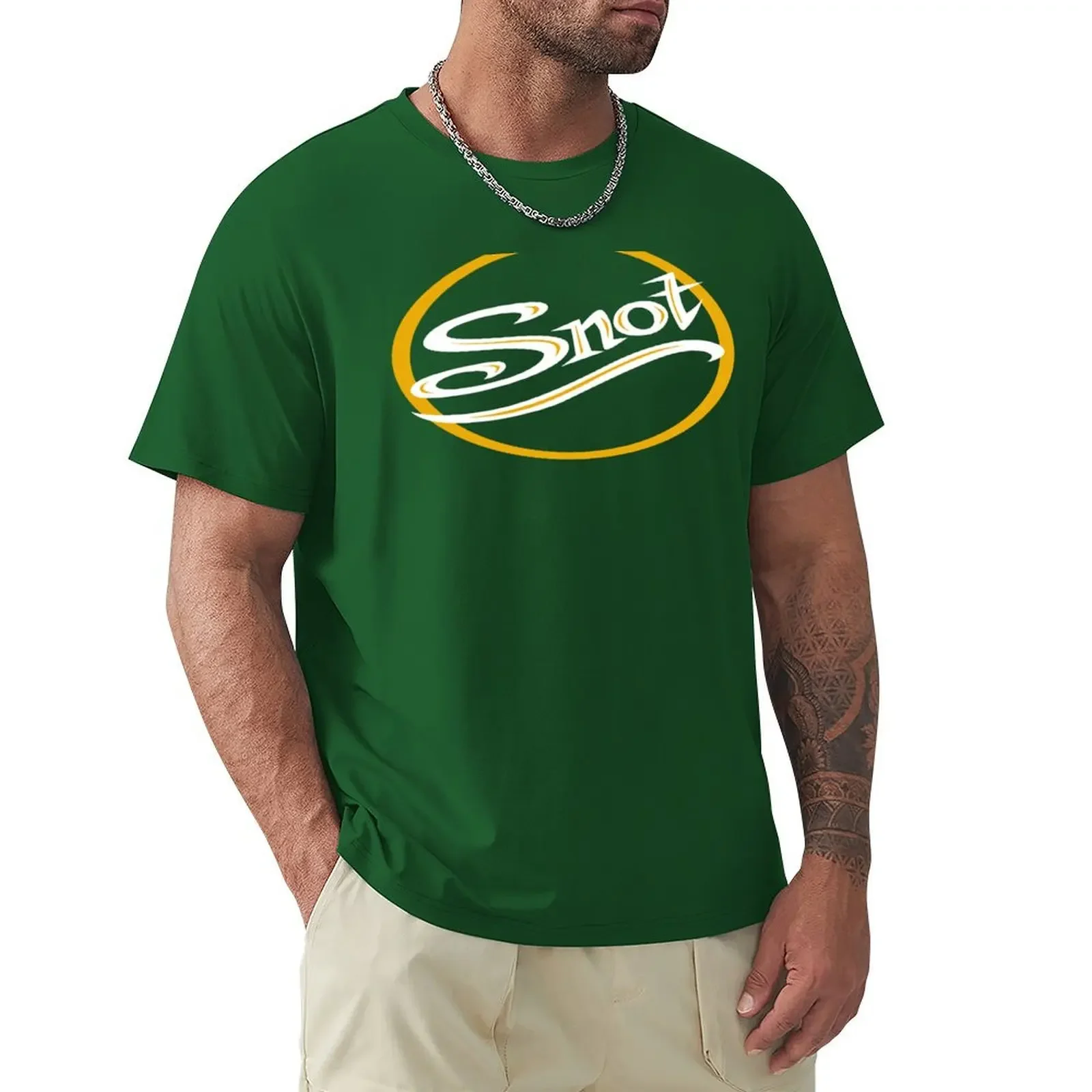 SNOT BAND T-Shirt summer top anime men tall t shirts mens designer clothes new in tops & tees Short Sleeve Round Collar harajuku image 6