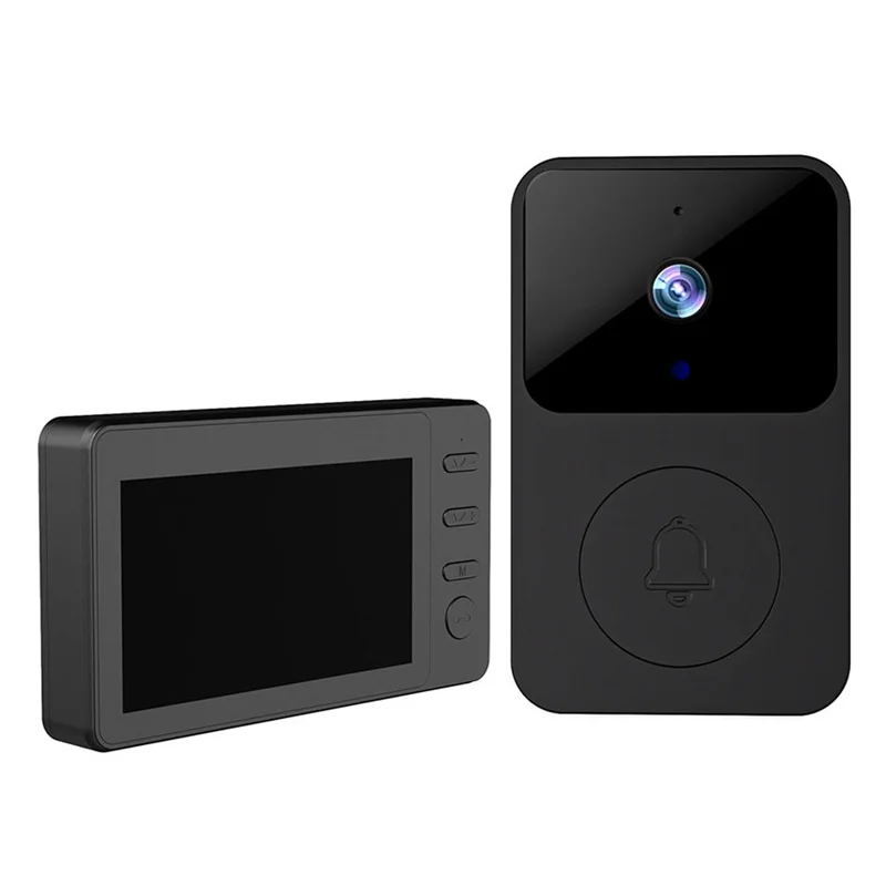 ABVJ-sistema inalámbrico de intercomunicación con timbre de vídeo Wifi con pantalla de 4,3 pulgadas visión nocturna IR Audio bidireccional para Villa Home