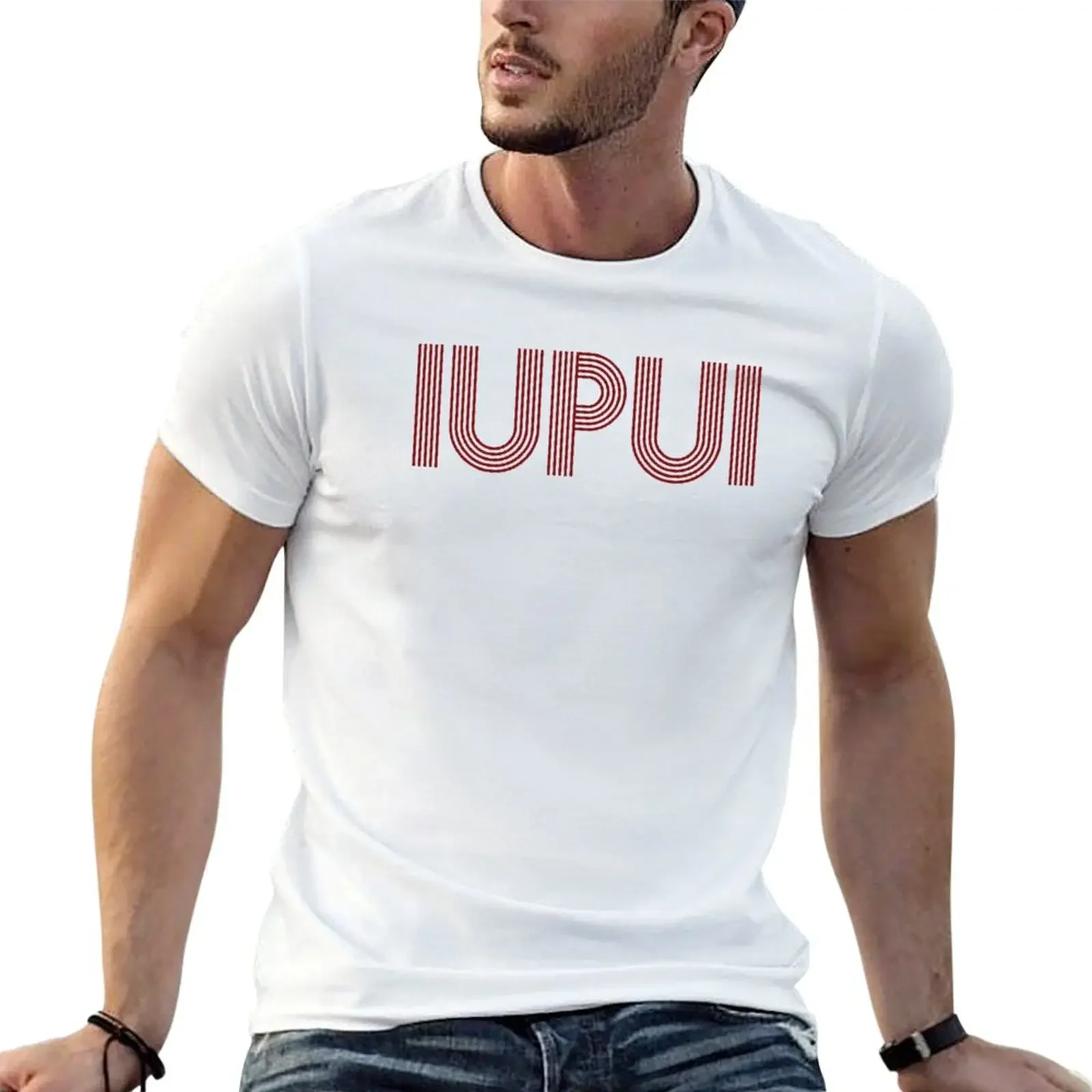 iupui 6 T-Shirt Blouse anime t shirts compression shirt men