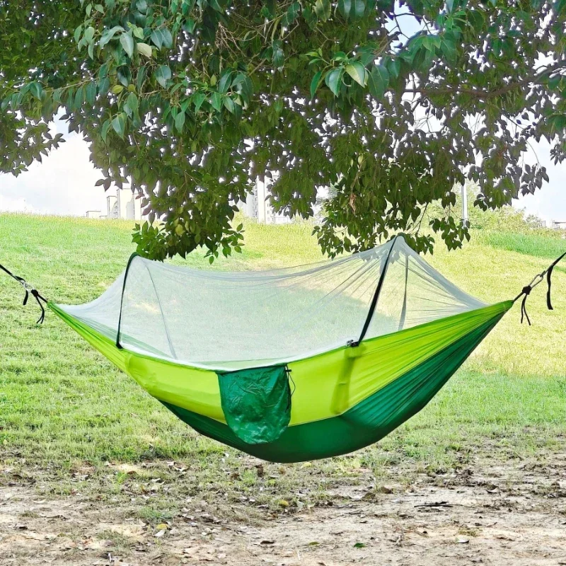Encrypted Mosquito Net Hammock Children Adults Swing Rocking Bed Picnic Camping Break Breathable Mosquito Resistant Mesh Beds