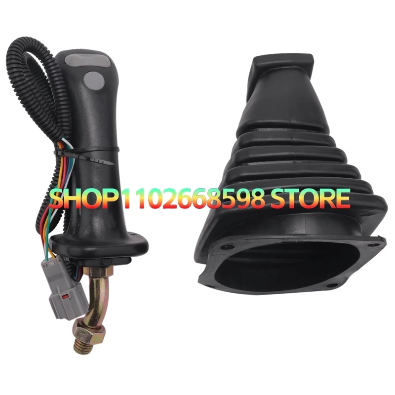 

3-кнопочный джойстик экскаватора в сборе с ручкой шестерни с пылезащитным чехлом для DH DX150 215 225 300 370-9C Daewoo Doosan