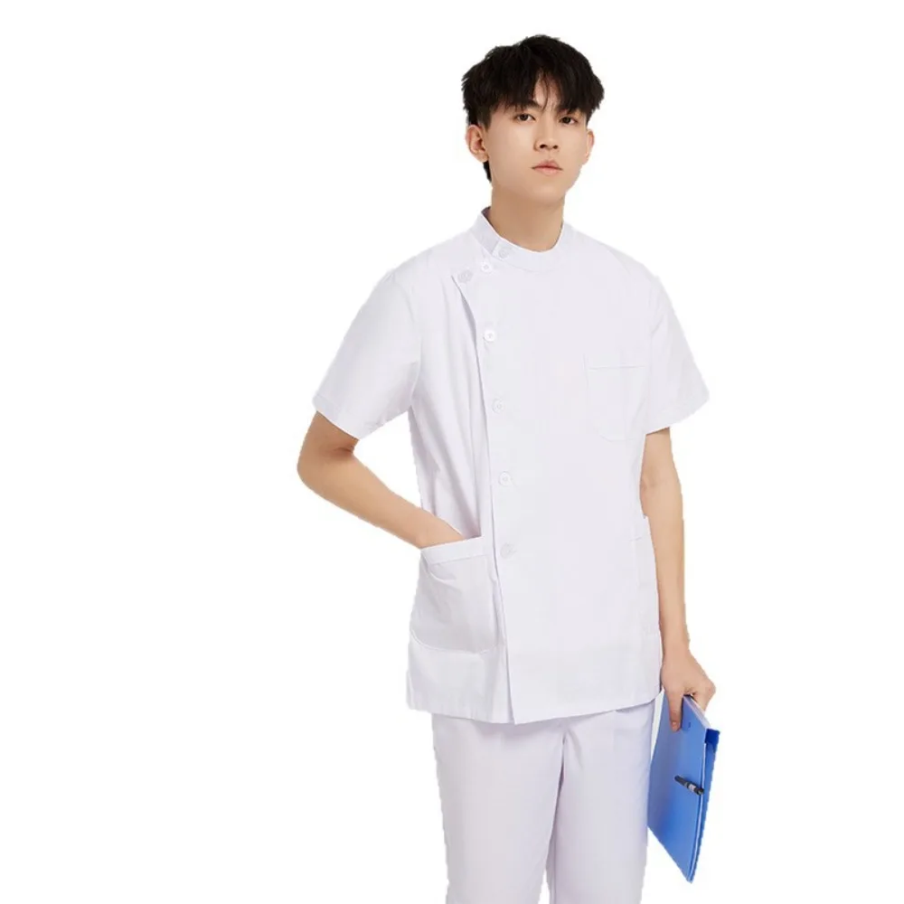 

Male Nurse Uniforms Summer Beauty and Plastic Surgery Hospital Two-piece Set Short-sleeved Set Nurse Overalls