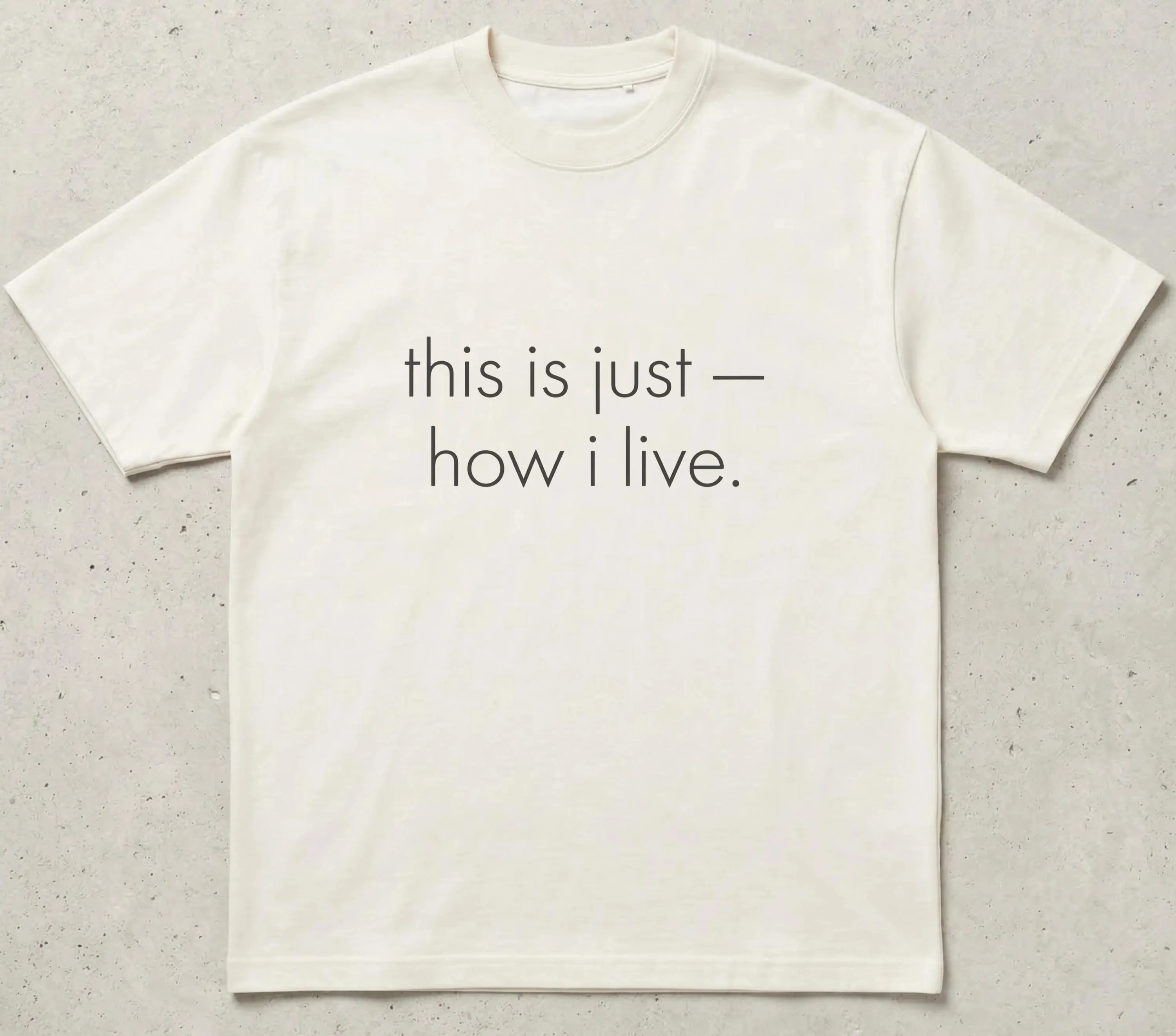 This Is Just How I Live | Lifestyle Shirt | Minimalist Gym Tee | Carnivore & Keto Apparel | Keto Lifter Gift | Rest Day Shirt |