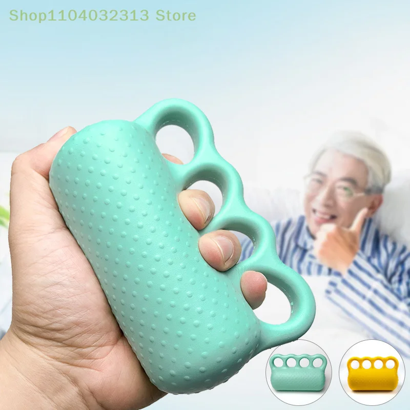 Portable Four-fingered Hand Strength Trainer Primary Grip Training Soft Ball Rehabilitation Massage Finger Ball Practice Hand