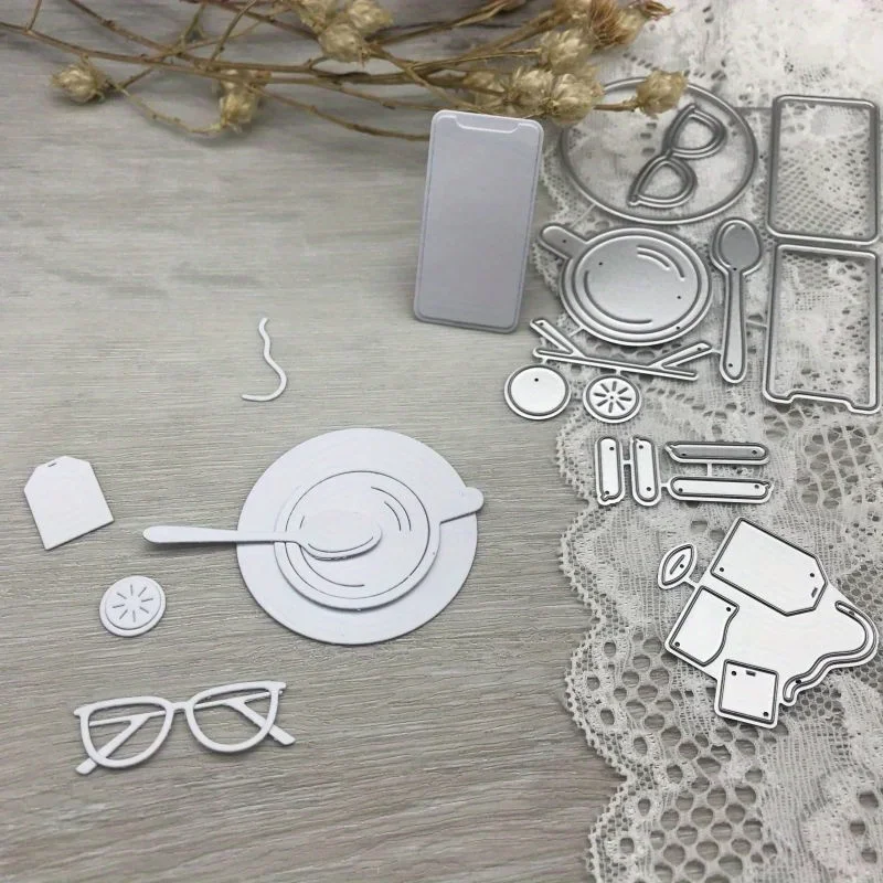 

1pcs metal cutting dies cut die mold afternoon tea decoration Scrapbook paper craft blade punch stencils dies