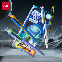 Deli 4/8pcs 0.5mm Black Ink Quick-drying Gel Pens Office Supplies Signing Pen School Student Supplies Stationery Gift