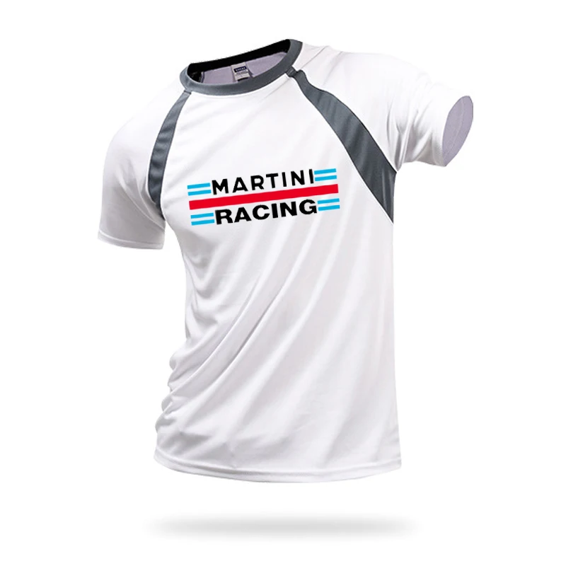 2024 Oversized T-shirt y2k top Martini racing print Summer Fashion men's short sleeve fitness jogging fast drying men's T shirt