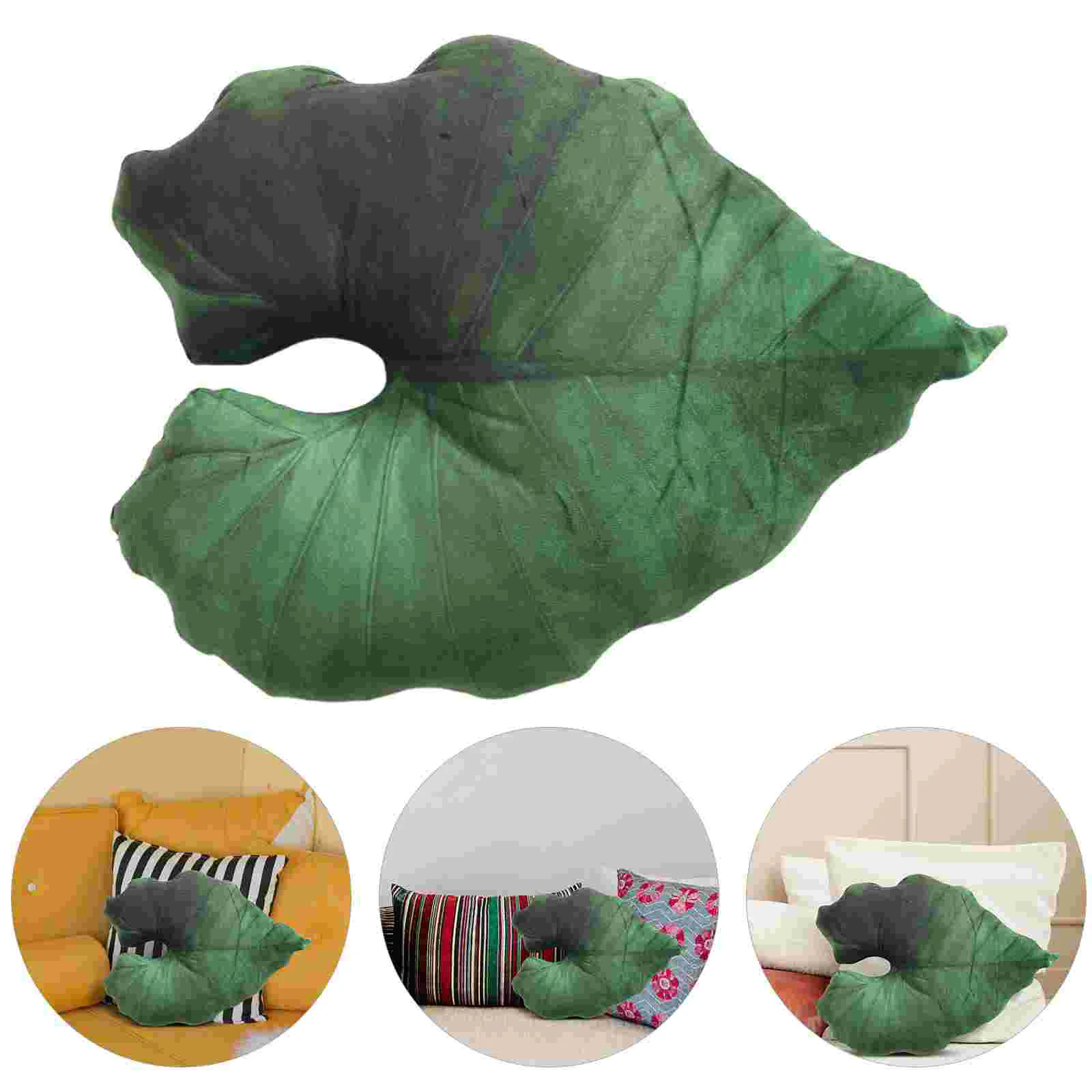 ธีมพืชหมอน Leaf Shaped Plush 3d Leaf หมอนสําหรับโซฟา Plush Cushion Leaf หมอนสําหรับตกแต่งบ้าน Leaf Shaped โยนหมอน F