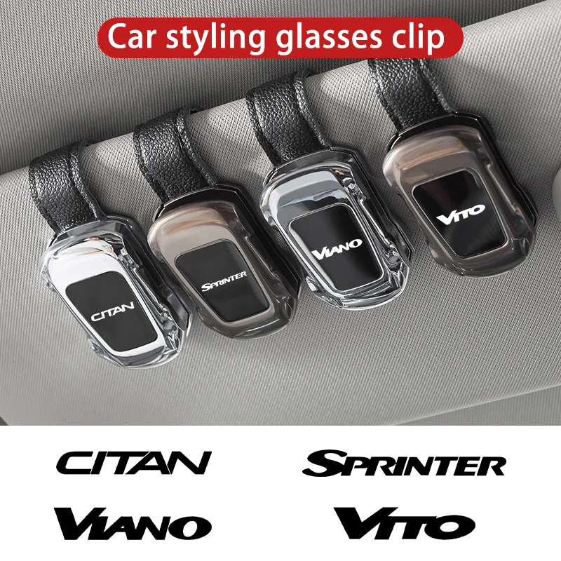 General Car Sunshade Eyeglass Box Auto Styling Sunglasses Glasses Clip For Mercedes Ben Citan Sprinter Viano Vito Accessories