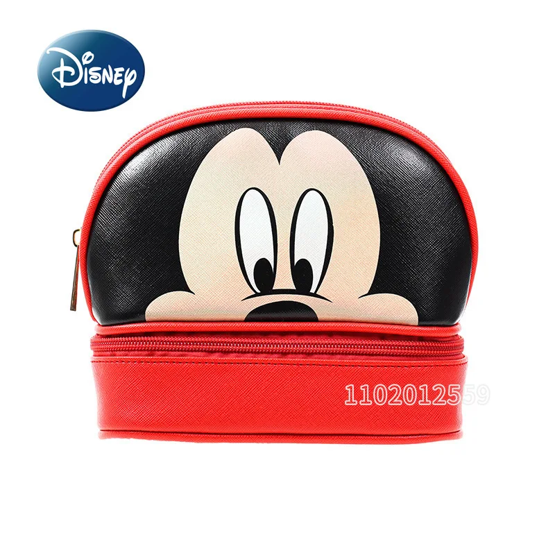 

Disney Mickey New Cosmetic Bag Luxury Brand Women's Cosmetic Bag Large Capacity Cartoon Cute Fashion Portable Cosmetic Bag