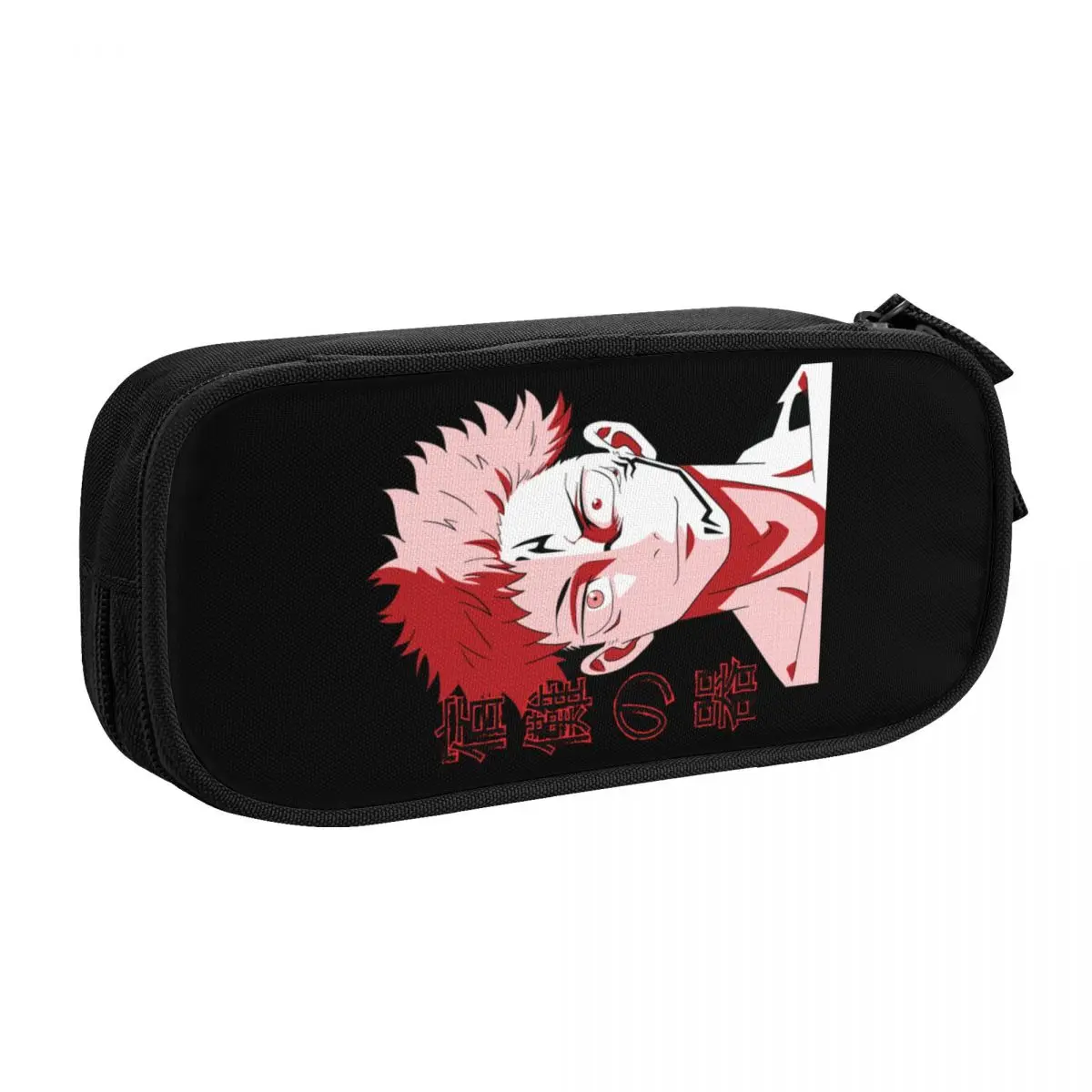 Custom Fashion Japan Anime Jujutsu Kaisen Cute Pencil Cases Girl Boy Large Capacity Sukuna Pencil Box Students Stationery