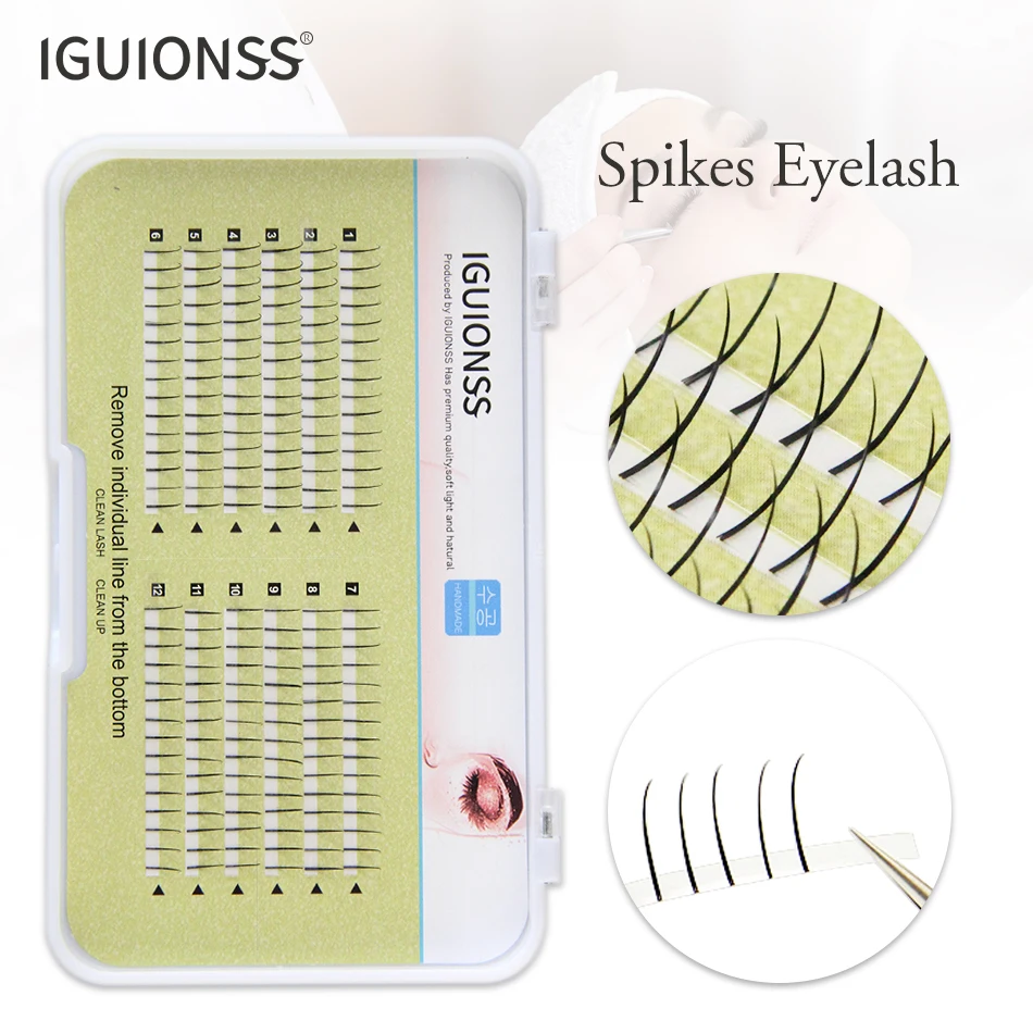 NEW 10 pcs IGUIONSS LASHES A/M Shape Premade Fans Eyelash Extension Individual eyelashes