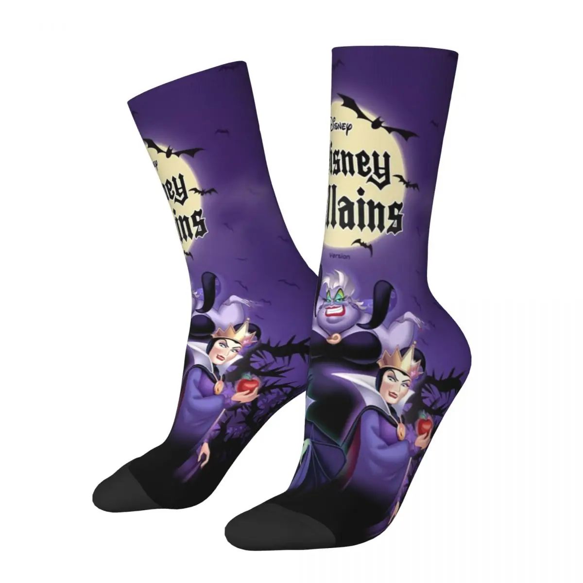 Disney Villains Challenge Socks Harajuku Super Soft Stockings All Season Long Socks Accessories for Man's Woman Birthday Present