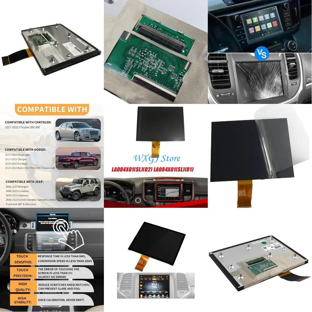 

37JE 8.4" LCD Display Radio DVD Player Navigation LA084X01 SL01 SL02 with Capacitor TouchDigitizer For 200 300 1500 2500 3500