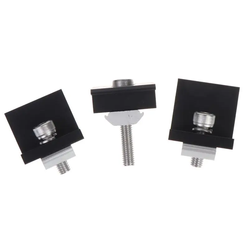 Aluminum Alloy Solar Panel Mounting Clamp Anti Corrosion Coating Firm Fixation For Rooftop Solar System Installation