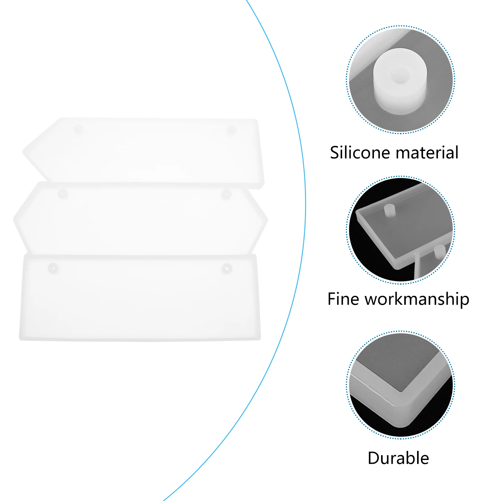 

Листированная форма DIY ремесленные формы кулон из эпоксидной смолы силикагель дверная пластина офисная силиконовая подвесная бирка