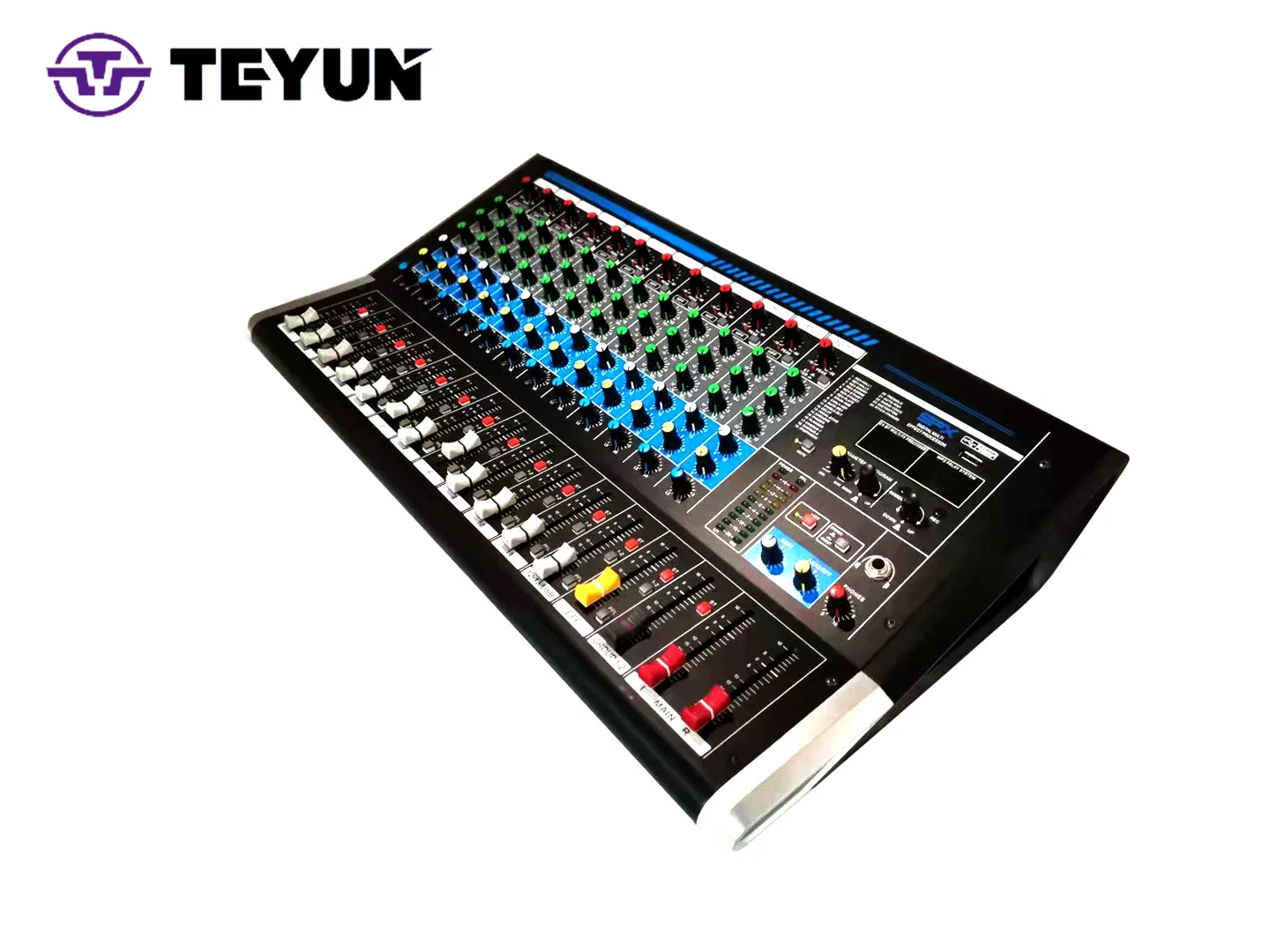 Teyun e12 grande aplicação de interface de áudio de placa de som profissional de 12 canais reparar perfeitamente o som para desempenho para dj