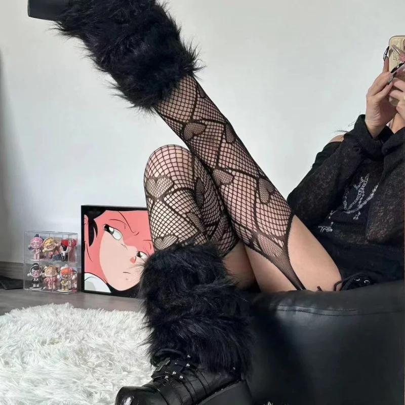 

Популярные ажурные чулки выше колена, цельный пояс с подвязками Love, женские весенне-осенние белые кружевные жаккардовые чулки Love