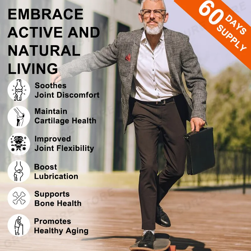 GREENSURE Glucosamine Chondroitin Joint Support - Plus MSM, Collagen, Turmeric, Shellfish - Supports Joints, Knees, Cartilage