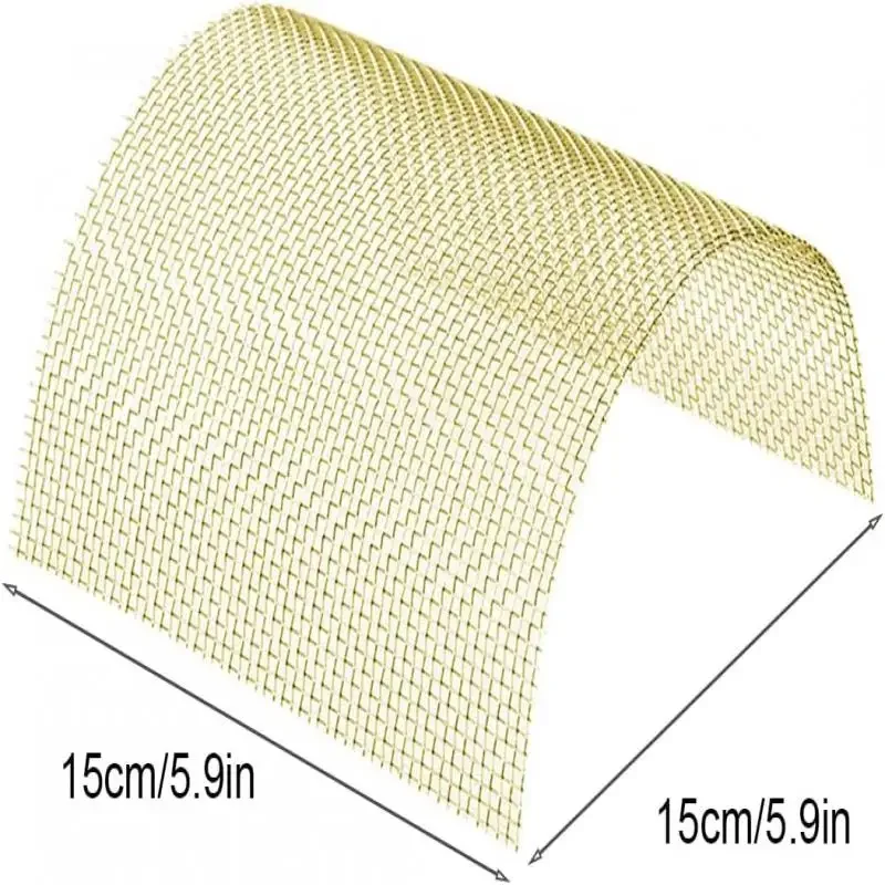 1pcs 20-200 Mesh Brass filter screen  Woven Wire High Quality Brass Screening Filter Sheet Net Nonmagnetic Signal Screen Tool