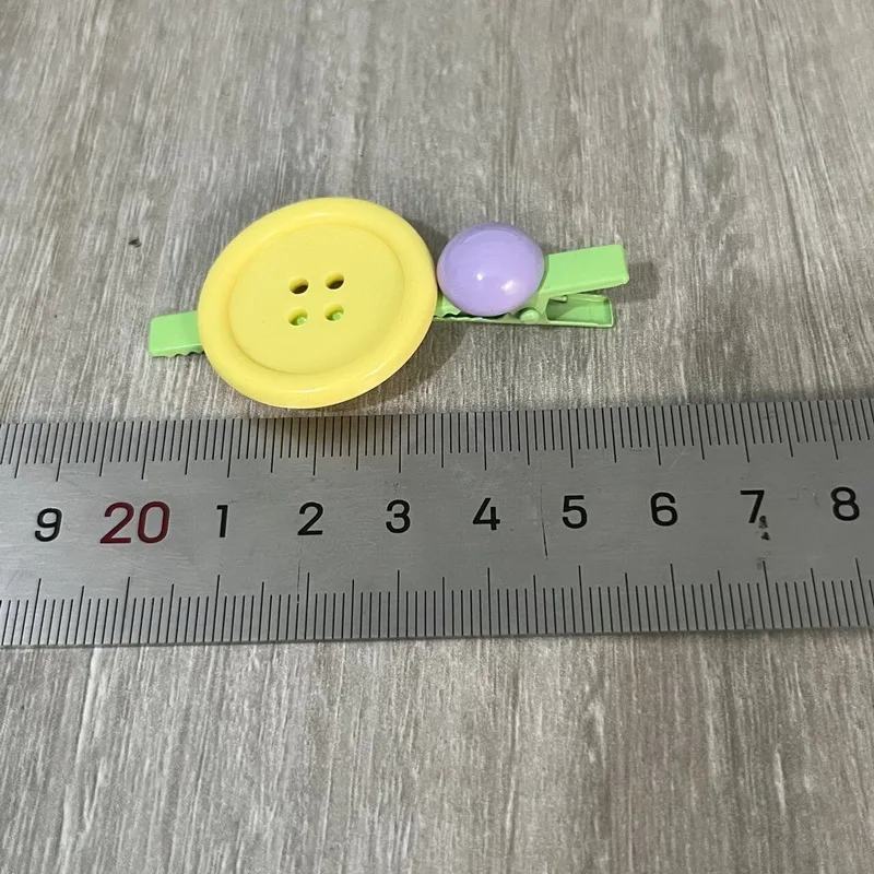 2 Stück/Set neue süße Knopf Haarnadeln für Baby Mädchen Süßigkeiten Farbe Pony Clip haarspangen mädchen haarklammer Haarschmuck – Detail 3