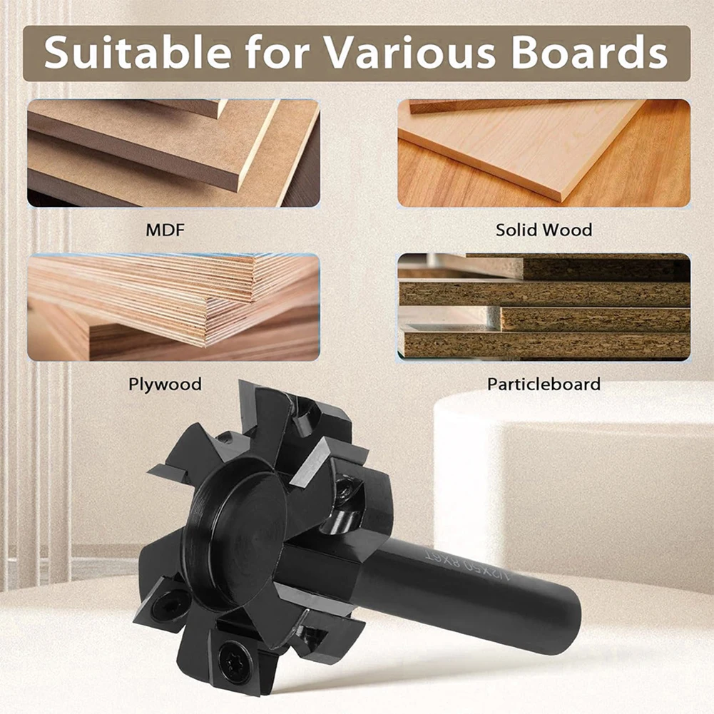 6 Wing Spoilboard Surfacing Router Bit Upgrade Carbide Insert Milling Cutter Drill Bits, Saw Blades & Cutting Tools