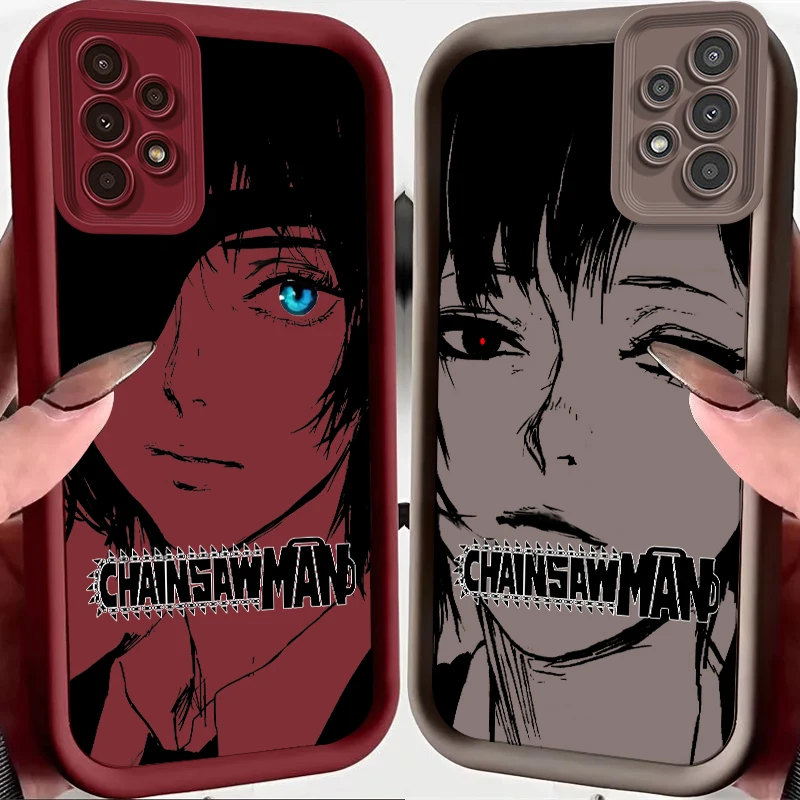 

Comics Chainsaw Man Comics Girl For Samsung A73 A71 A54 A53 A52 A51 A33 A32 A21S A14 A13 A12 A03 A04 A05 5G Eye Ladder Cover