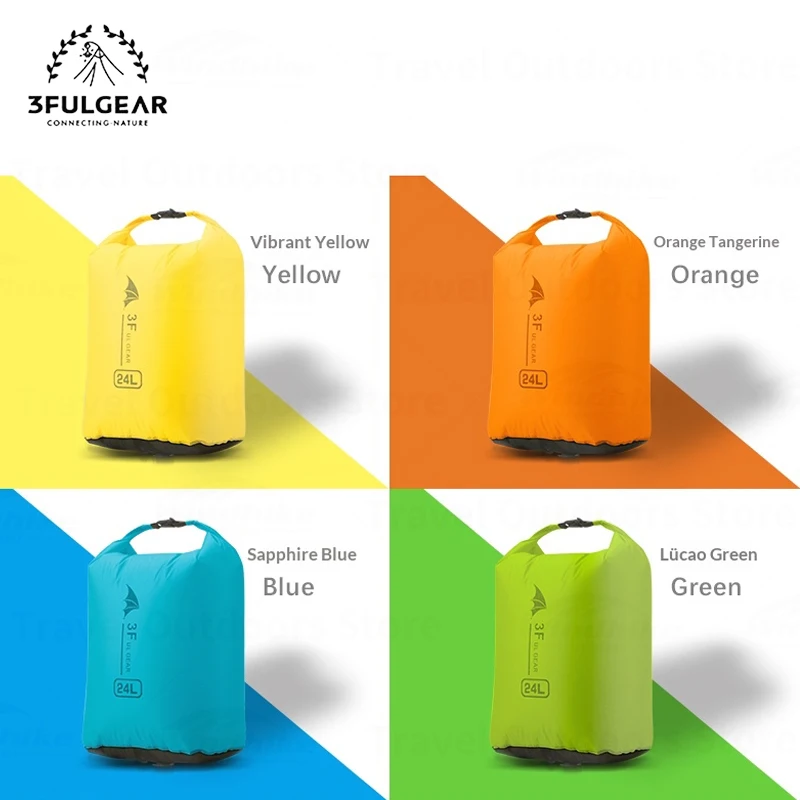 

3F UL GEAR Waterproof Dry Bags Sacks Lightweight Waterproof Storage Compressing Dry Bags Outdoor Camping Boating Hiking Rafting