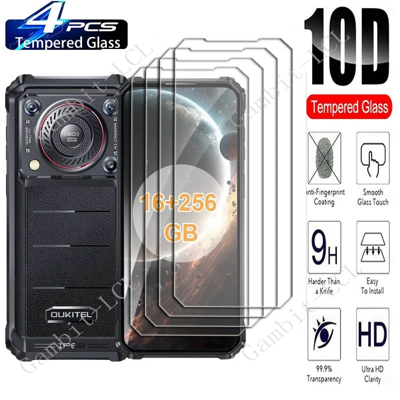 

4 шт., защитное закаленное стекло для Oukitel WP36 6,52 дюйма, OukitelWP36 WP 36