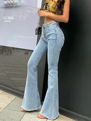 Loe Quần Nữ Vintage Denim Y2k Quần Jean Nữ Cao Cấp Thời Trang Co Giãn Cao Và Mỏng Quần Dạo Phố Retro quần Jean