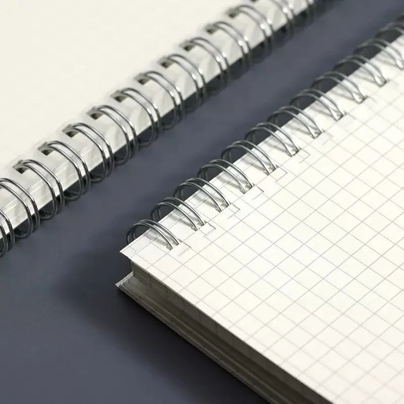 A4/A5/A6/B5 Notizbuch mit PP-Einband und Raster, inklusive Ordner und Notizbuch. Quadratischer Innenkern. Minimalistisches Design. Tragbar. Wasserdicht. – Detail 6