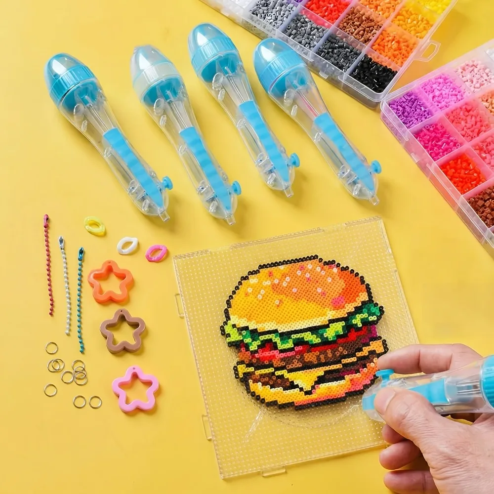 

7200pcs 2.6mm Aperture Mini Hama Beads Perler Fuse Iron Beads DIY Early Education Craft Toys Puzzles Kids Birthday Gift