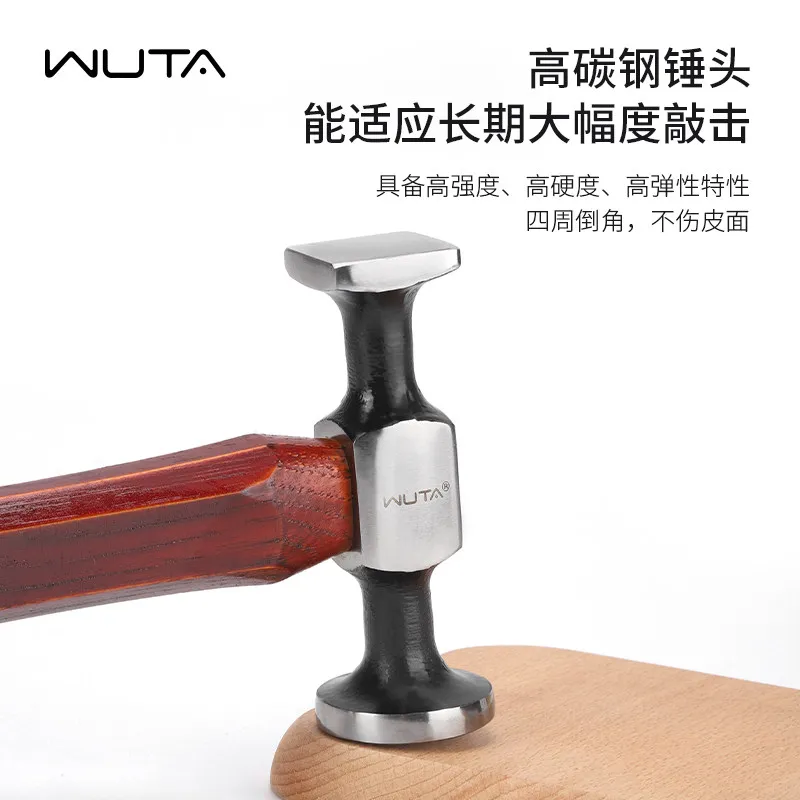 AOLIVIYA Double Ended Square Wire Hammer Leather Craft Tool Handmade Stitching Installer Specialty Tools