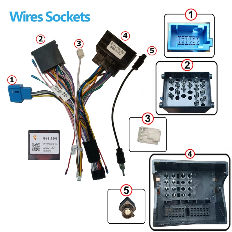 

Kenvox Canbus Box Android Автомобильный радиодекодер для BMW E39 E46 E90 X1 X3 Жгут проводов Разъем питания 16-контактный кабель