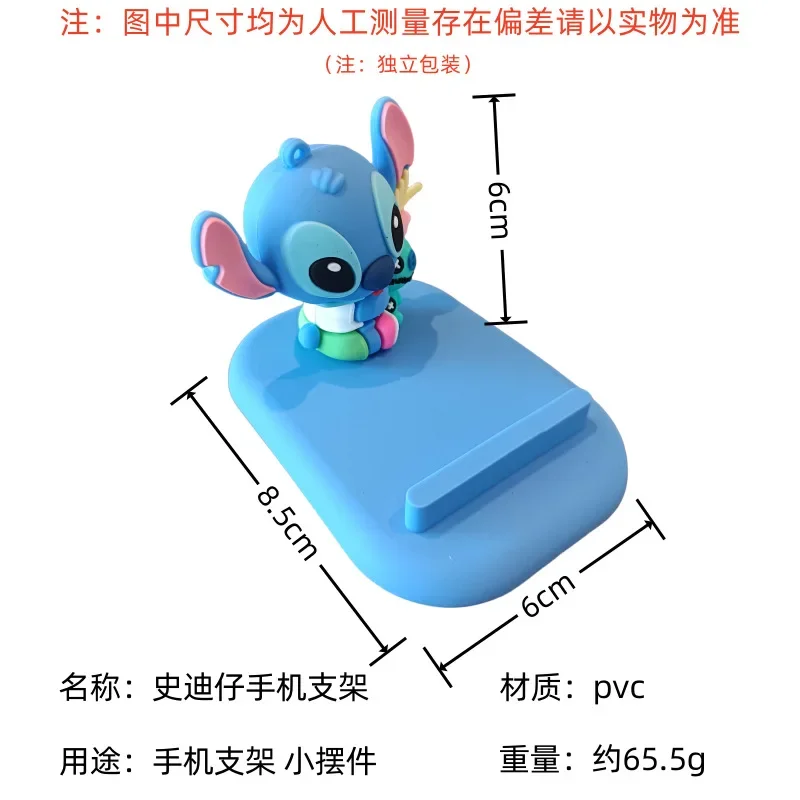 Disney Cartoon Lilo and Stitch Stojak na telefon Uchwyt na telefon Akcesoria anime Śliczne akcesoria na biurko Figurki Kawaii Prezent dla dzieci