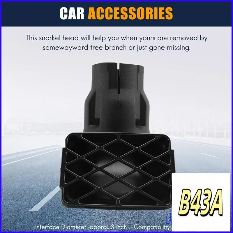 Sp-Siku Kepala Rendam Asupan Udara Ram Udara Kepala Snorkel Atas Snorkel Cocok untuk Seri Toyota Landcruiser Vdj70