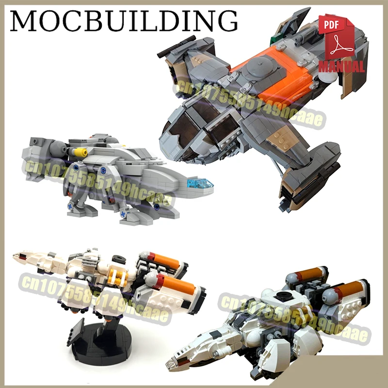 Frontier Spaceship Bricks Eclipsed Model Explorer One Aircraft MOC Building Blocks Construction Creative Toys Gifts Presents