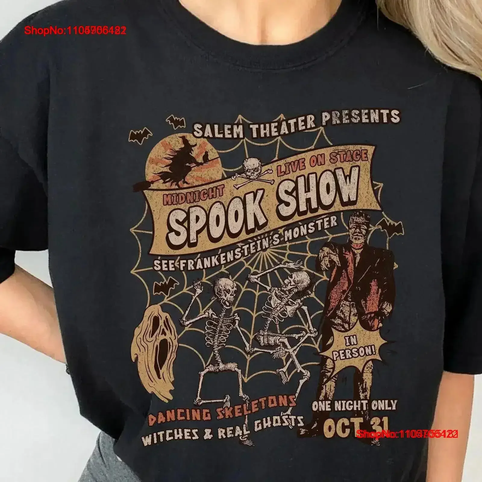 Halloween T Shirt Monster Mash Frankenstein Vintage Retro Cute Fall Washed Comfortable Versatile graphic vintage Washed