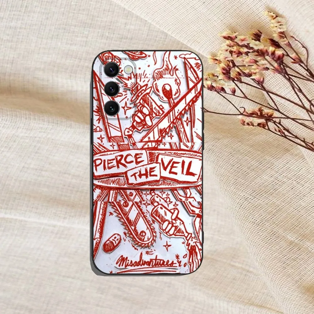 Band P-Pierce The V-Veil Phone Case For Samsung Galaxy A20,A21s,A22,A31,A32,A52,A53,A72,73,A80,A91Soft Black Cover