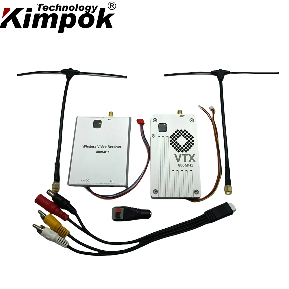 800Mhz 5W Uav Video Transmitter and Receiver 800m Fpv Vtx Image Transmission