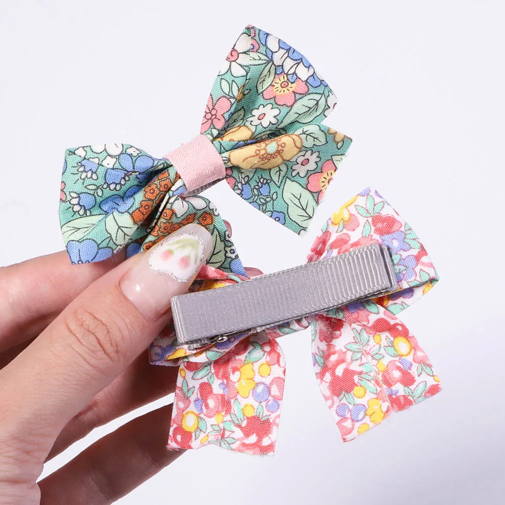 5Pcs/Set Hairpins for Kids Cute Plaid Print Star Sweet Headband Hair Clips Children Girls Barrettes Fashion Bow Accessories