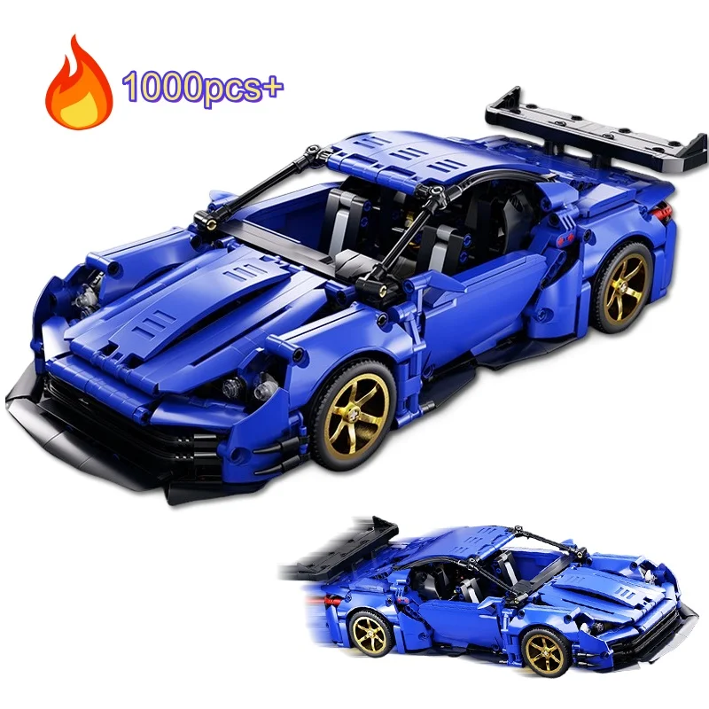 

DIY технические суперскоростные спортивные автомобильные строительные блоки MOC собрать кирпичи гоночный автомобиль игрушки на день рождения Хэллоуин Рождественские подарки