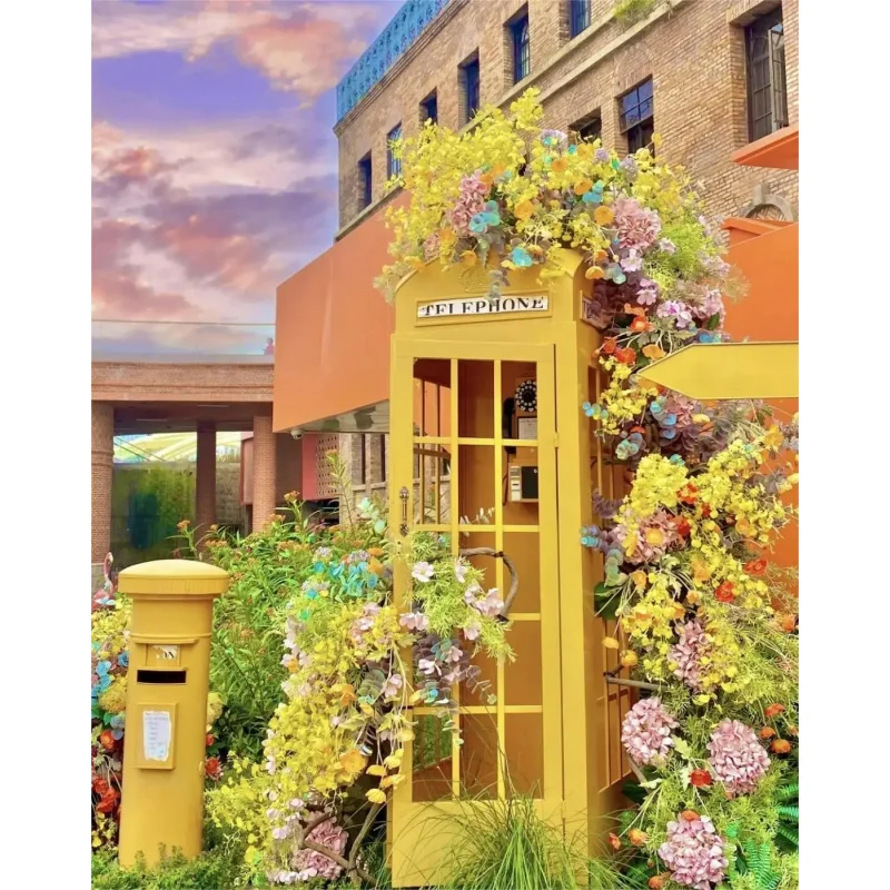 custom.Hot Sale Outdoor Wedding Decoration Party Props London Telephone Booth
