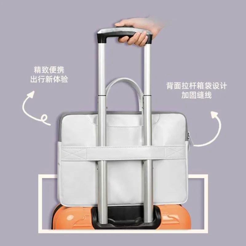 Sanrio anime periféricos bolsa para laptop cinnamoroll bonito grande capacidade tablet organizador bolsa de desenho animado capa para laptop 12 polegadas 14 polegadas 16 polegadas