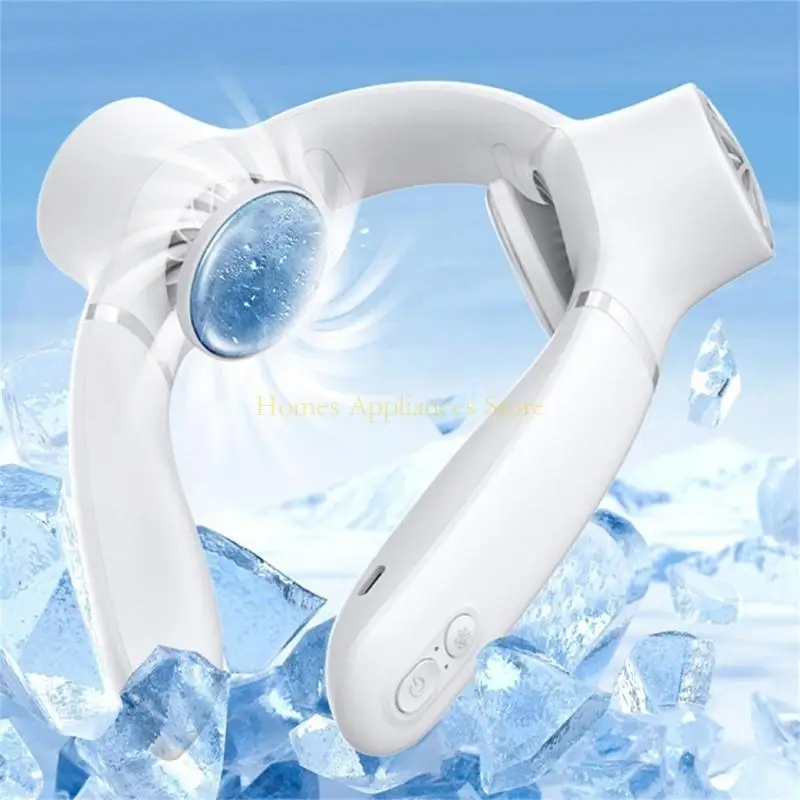D0AB Mini Air Cooling Bladeless Mobile Fans Plastic Material for Summer Outdoor Sport