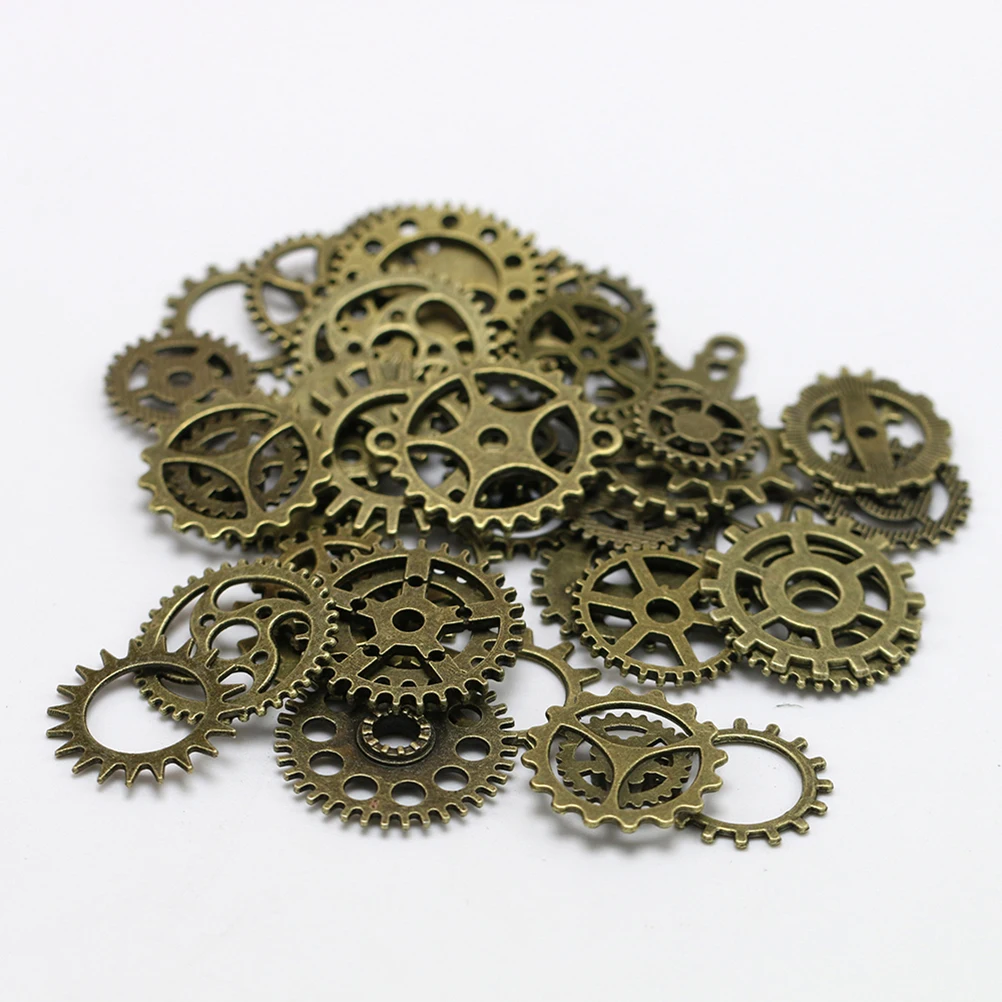 

Аксессуары для шестерен, принадлежности для ожерелья «сделай сам», кулон, подвески в стиле стимпанк для изготовления ювелирных изделий оптом