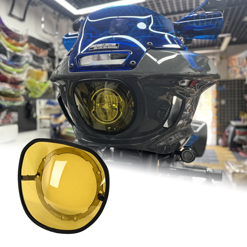 Colored Headlight Protect Cover For Harley Softail Low Rider ST FXLRST 117 2022-2024 And Aftermarket ST Fairing