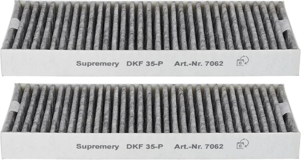 Supremery 2 filtros de carbón activado compatibles con Miele DKF 35-P campanas extractoras filtro de olores con carbón activado