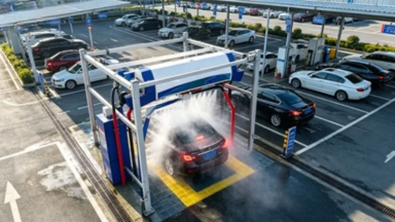 Touchless Car Wash Machine High‑pressure Robotic Washing Equipment With Fast Air‑dry Function For 24‑hour Unmanned Operation